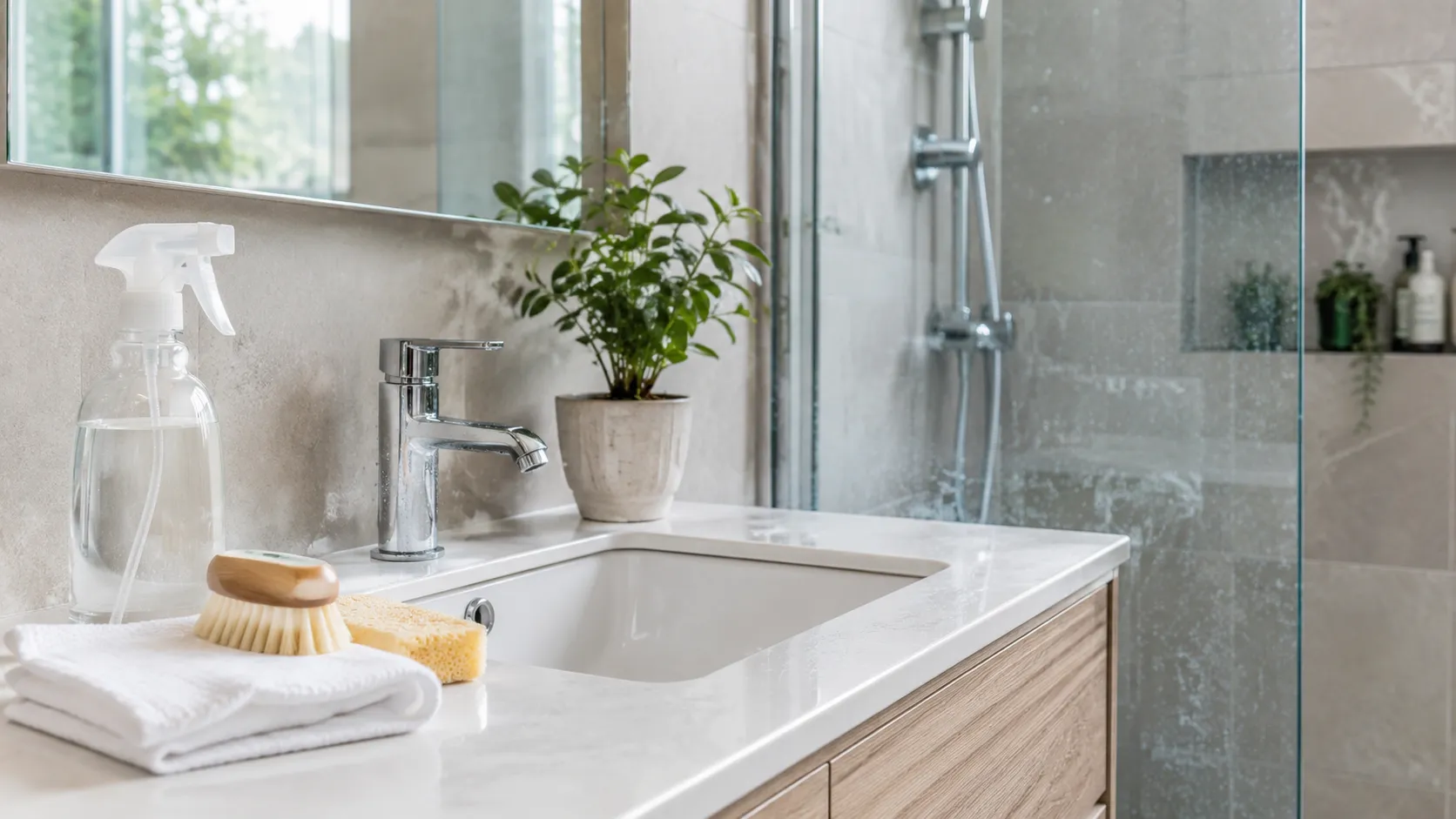 vlekken verwijderen badkamer