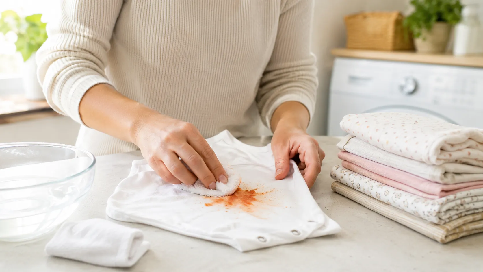 fruitvlekken babykleding