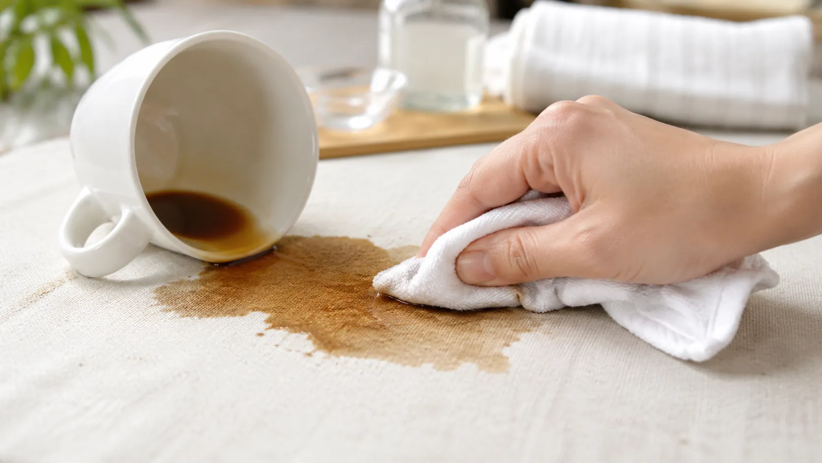 koffievlekken verwijderen