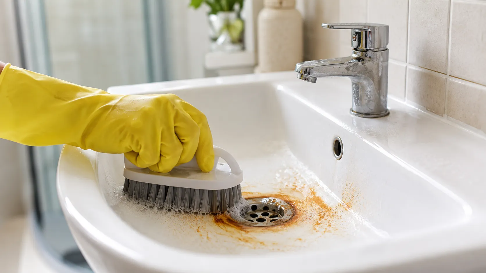 roestvlekken verwijderen badkamer