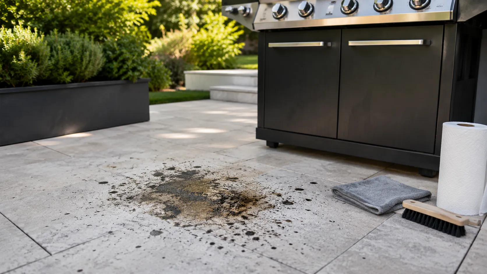 vetvlekken terras bbq
