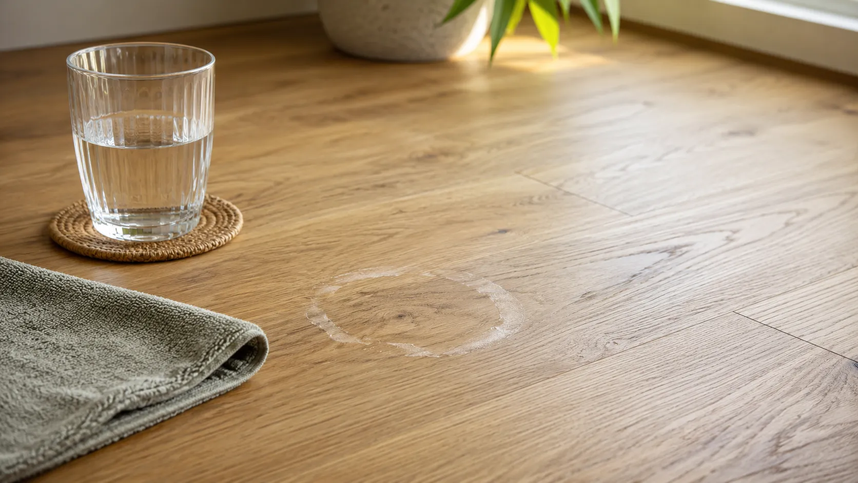 waterkringen houten vloer